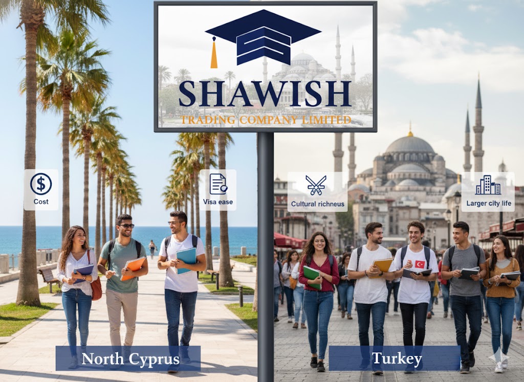 شمال قبرص مقابل تركيا/ماليزيا: مقارنة شاملة للطالب العربي (التكاليف، القبول، الحياة)
